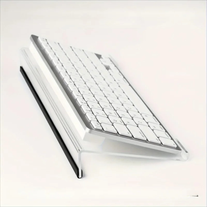 1Pc Acrylic Keyboard Stand, Compact Desktop Lifter for Keyboard and Mini PC Keyb