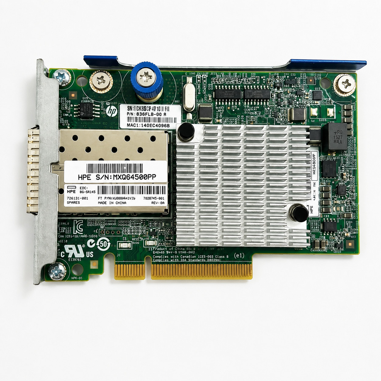 HPE 534FLR-SFP+ Dual Port 10Gb SFP+ FlexFabric Adapter 701531-001