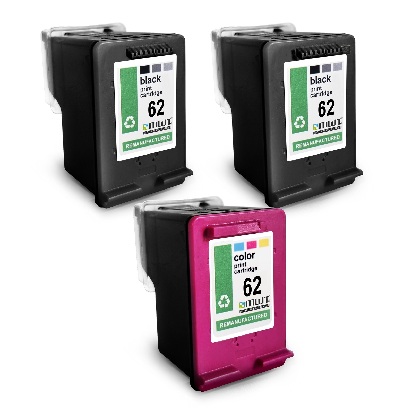 3x MWT PRO Ink 2+1 for HP OfficeJet 252-Mobile 201 8045 5744 5740 5742 8040