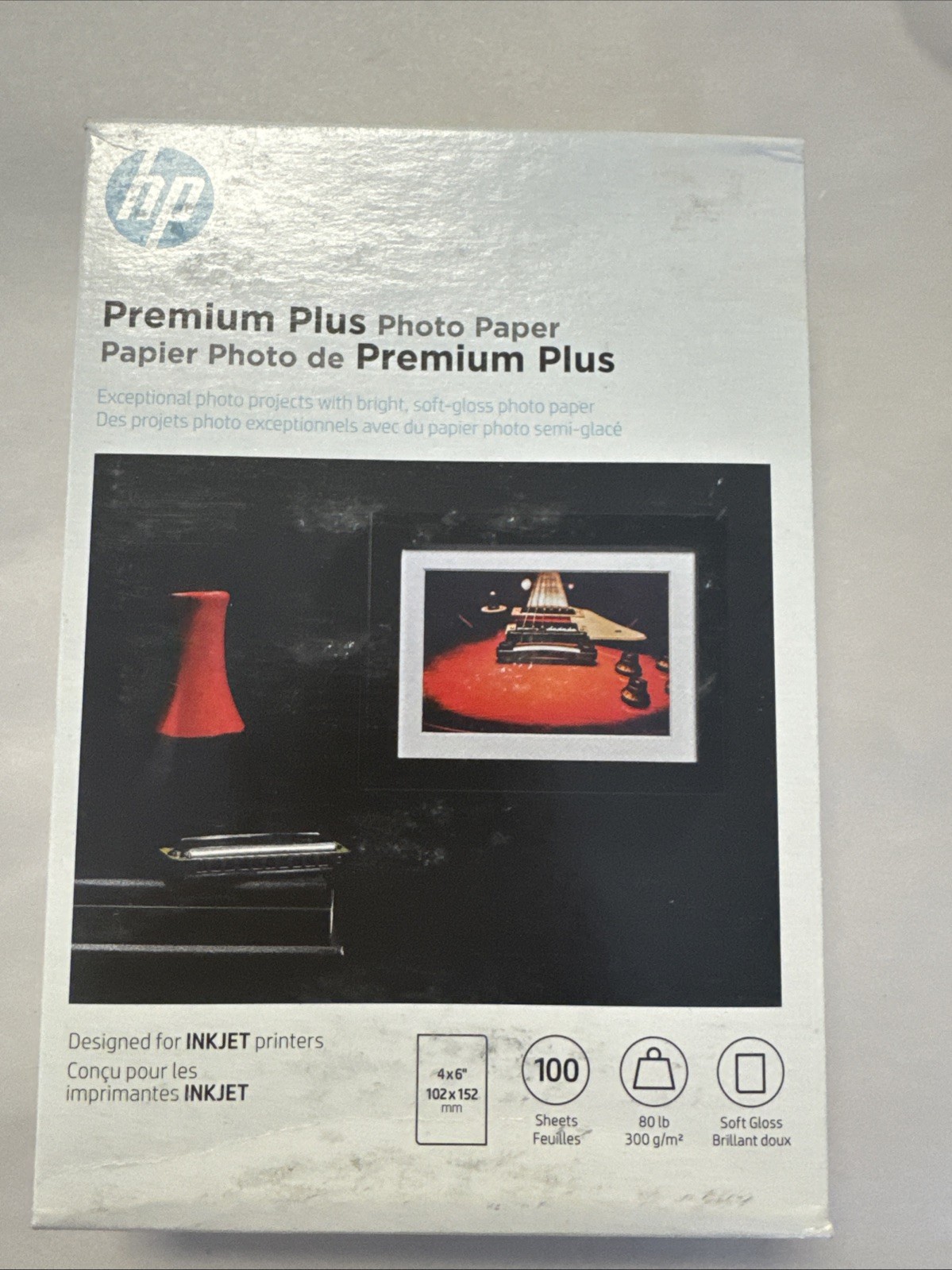 NEW HP Everyday Photo Paper 4x6 Soft Gloss 100 Sheets Sealed Original Packaging