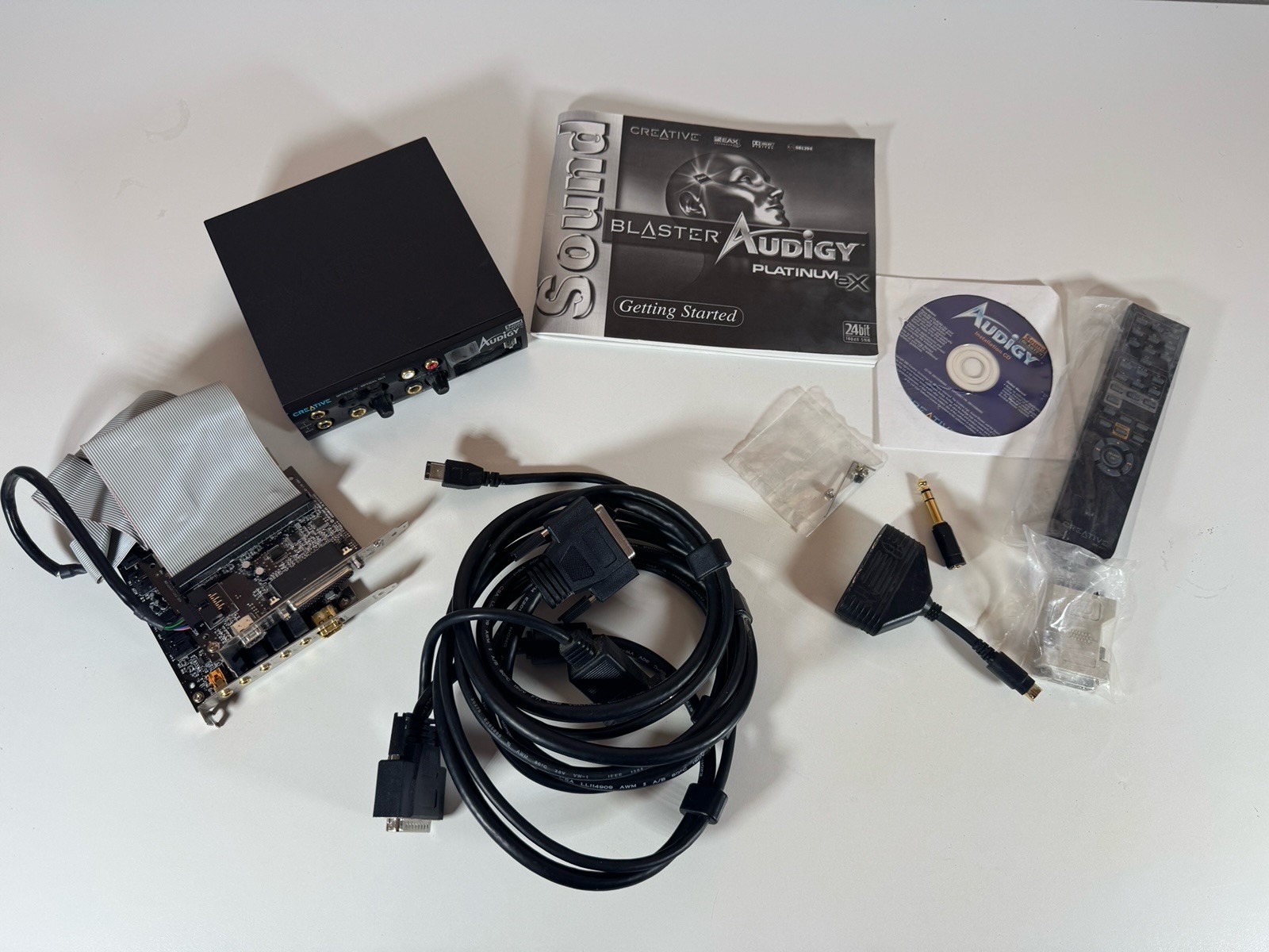 Creative Sound Blaster Audigy Platinum eX SB0090 SB0110B External I/O Bundle