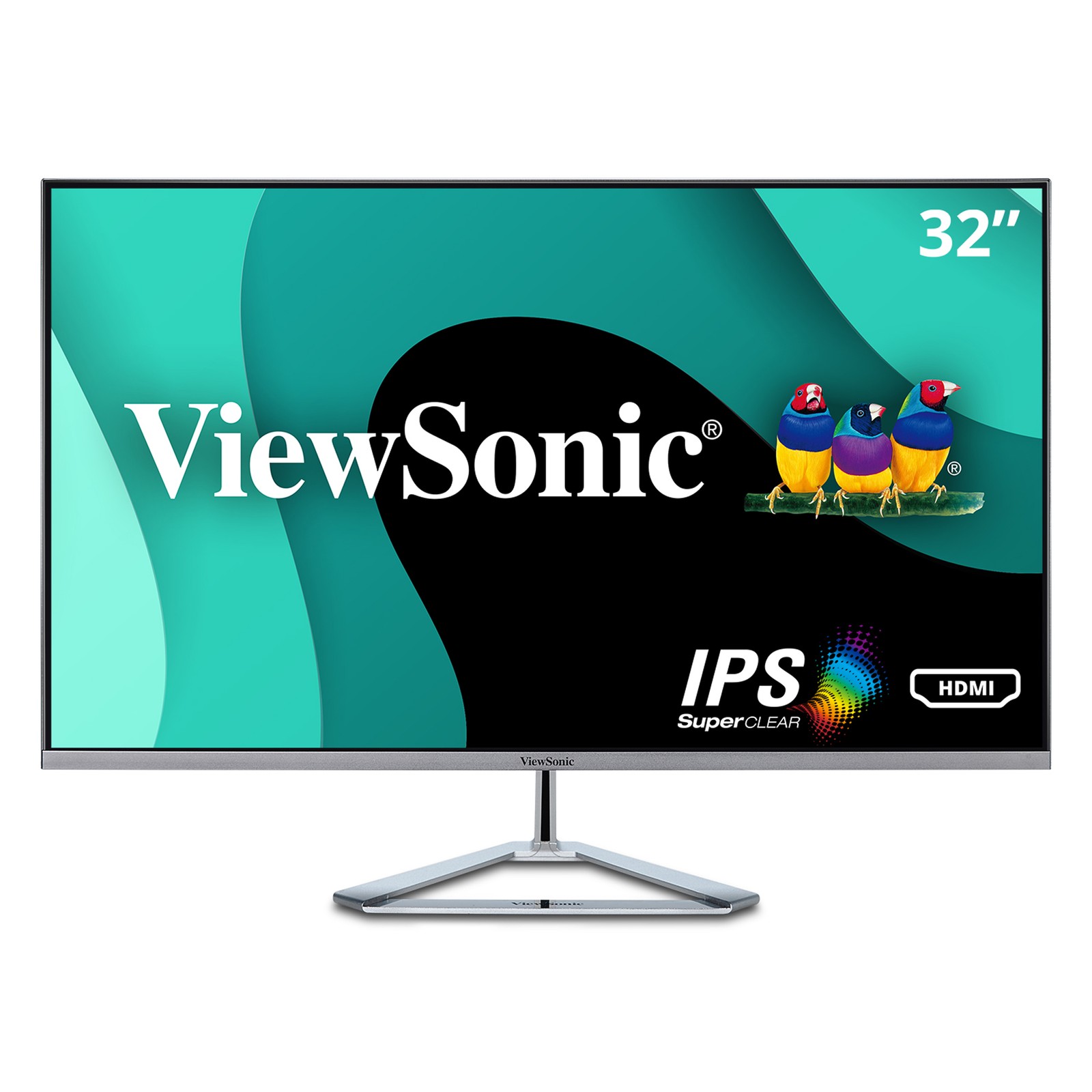 ViewSonic 1080p IPS Monitor VX3276-MHD 32"  Thin-Bezel with HDMI, DP and VGA