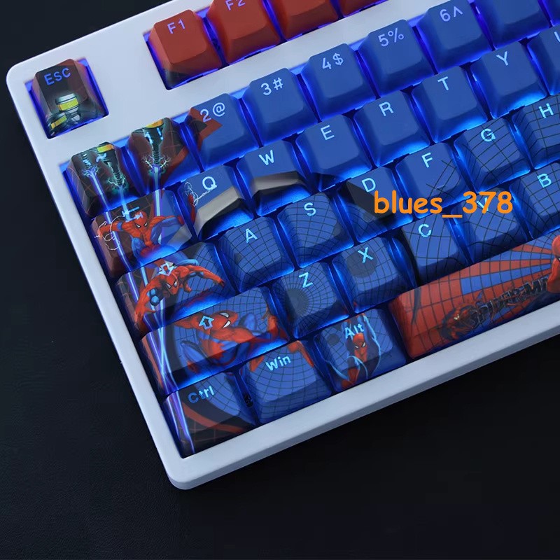 Spider-Man Theme Mechanical keyboard keycaps RGB 108KEYS For OEM High keyboard