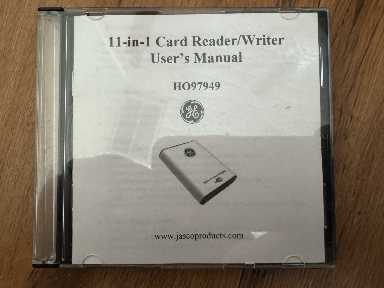 11 In1 Card Reader Writer User Manual CD P/N H097949.  Jasco Products ( Only CD)