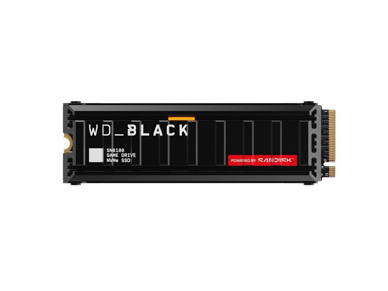 WD_BLACK SN8100 NVMe SSD - 4TB, With Heatsink, M.2 2280 PCI-Express 5.0x4