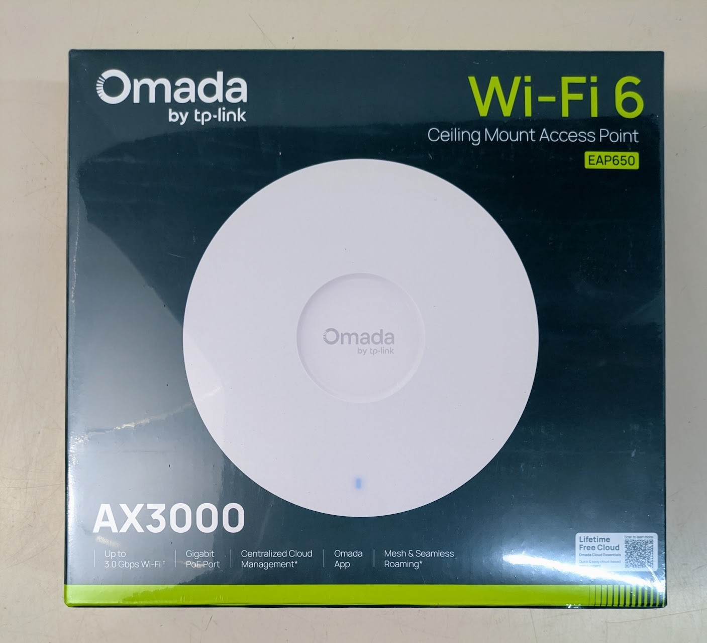 TP-Link EAP650 AX3000 WiFi 6 Omada Wireless Access Point PoE+ Mesh WPA3 SEALED