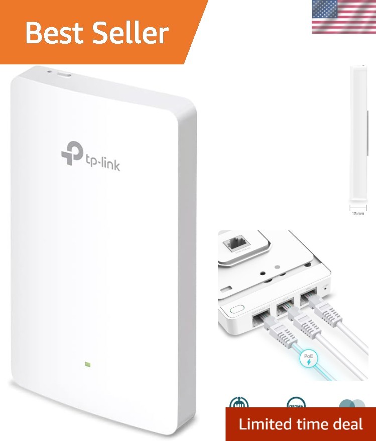 Omada WiFi 6 AX1800 In-Wall Access Point - Ultra-Fast Gigabit Network Solution