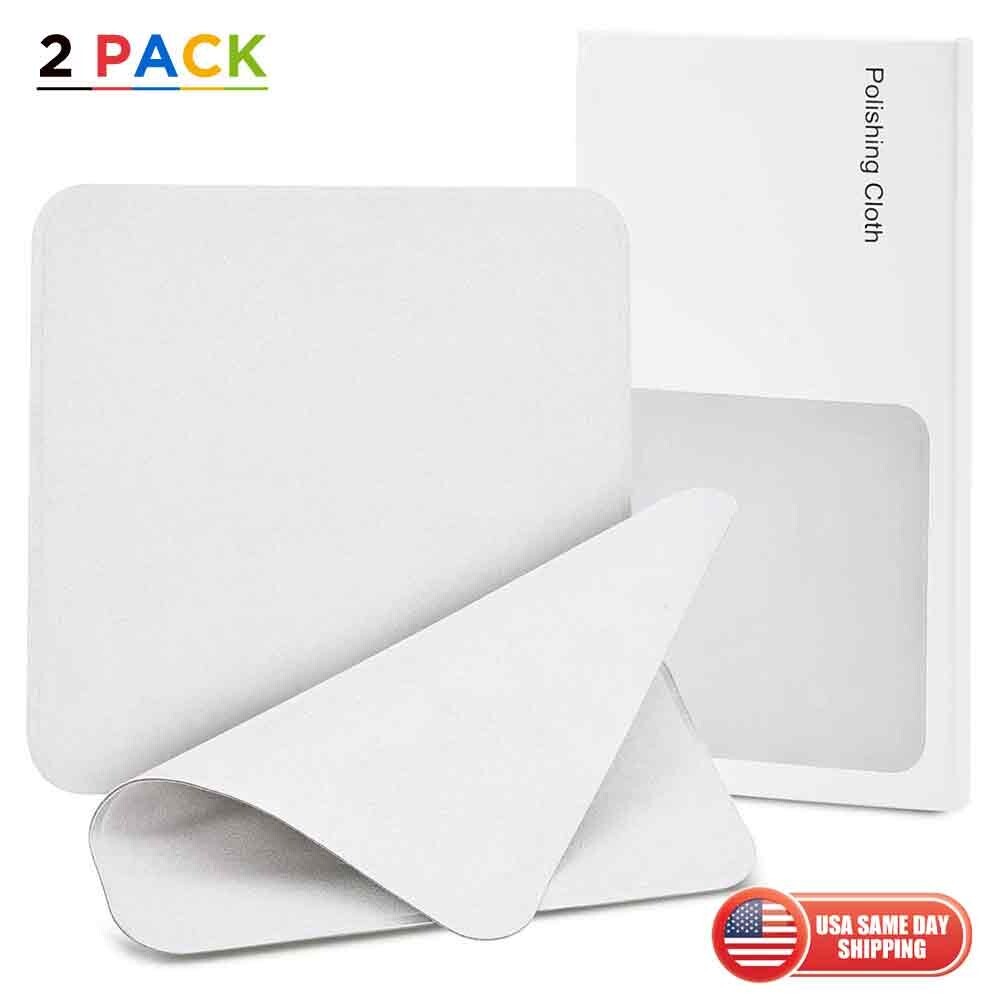 2 Pack Polishing Cloths for Apple iPhone, iPad, Mac, Apple Watch Screen & More