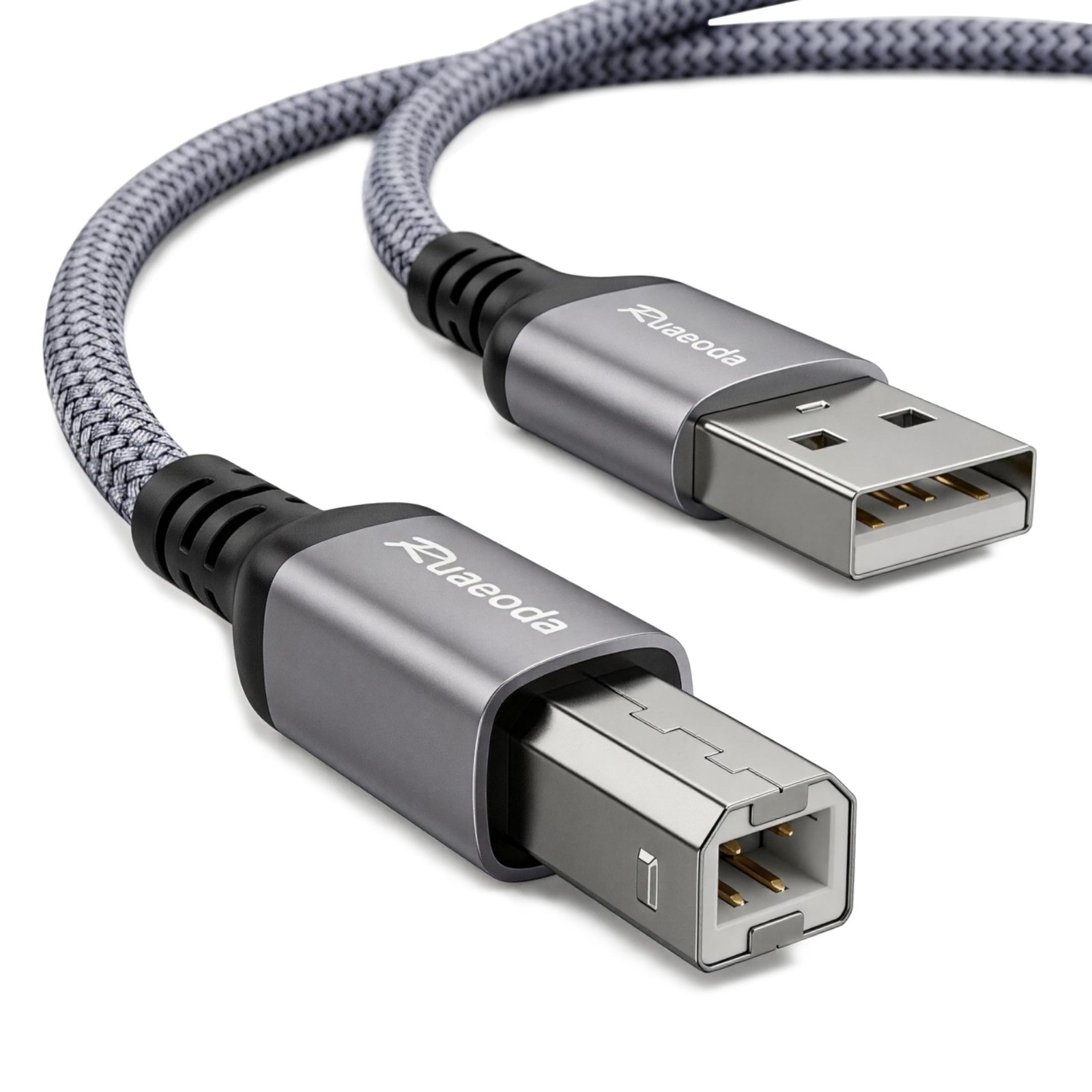 10Ft Printer Cable 10 Feet, USB A to B Printer Cable USB 2.0 Type B Cables Long