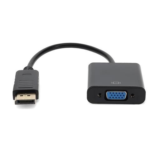 Genuine HP DisplayPort to VGA Video Adapter Cable Male to Female Black - AS615AA