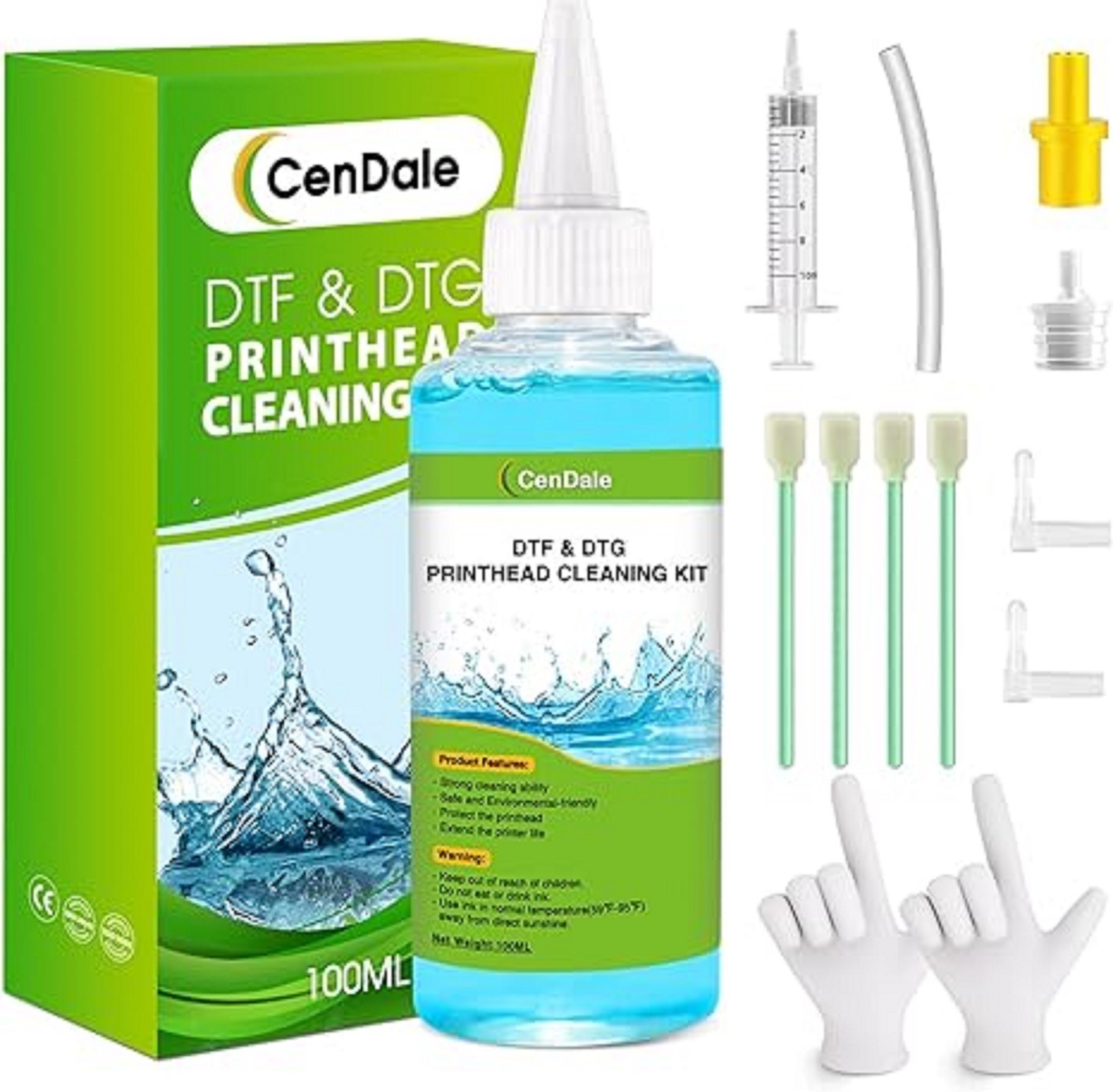 Premium DTF Printhead Cleaning Solution - Universal Printhead Cleaner Kit for