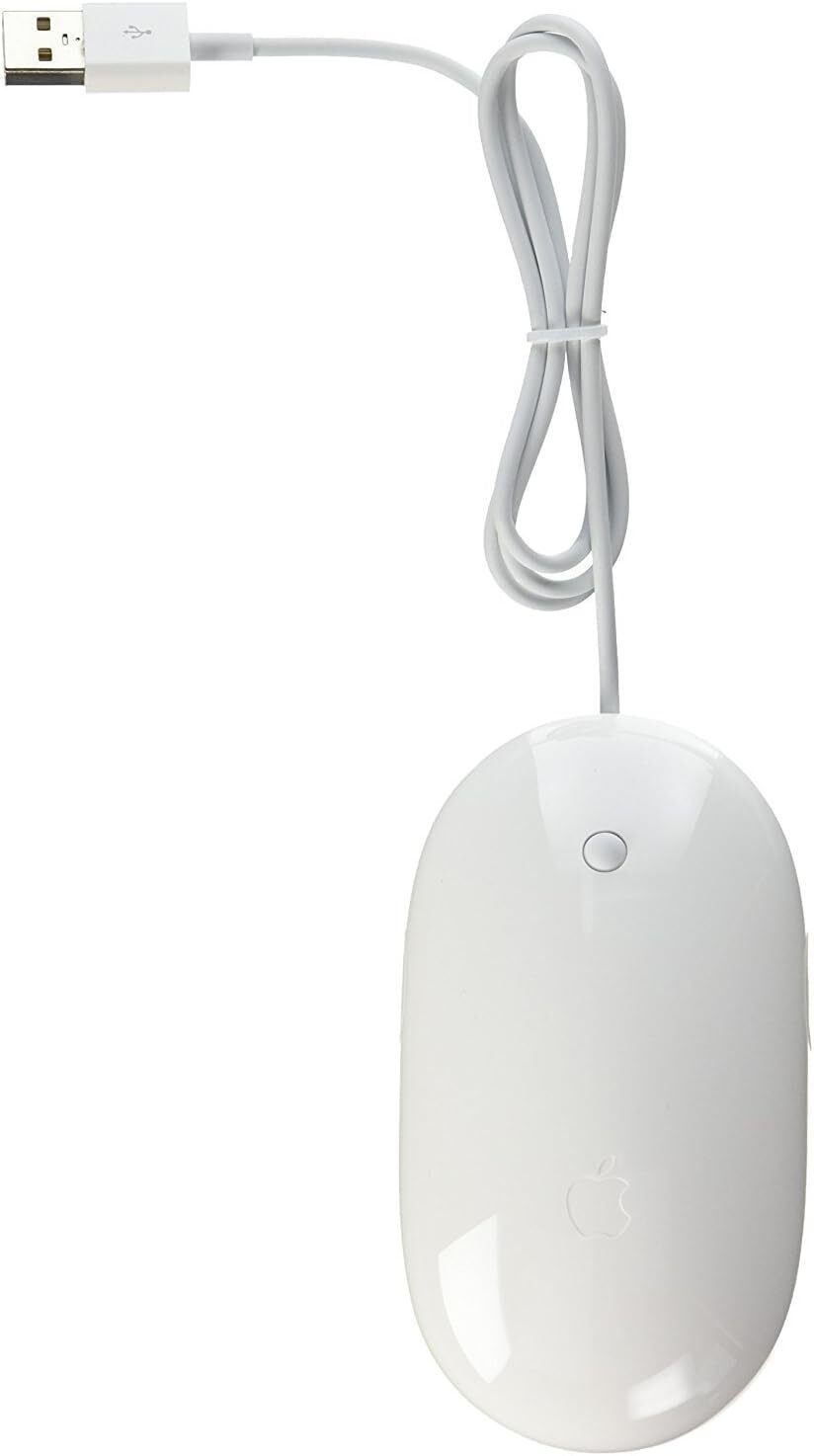Apple Mighty Mouse Wired USB MB112LL B A1152 Good Condition