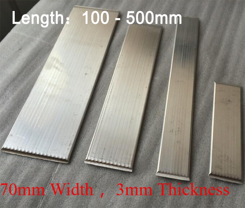 70mm Width 3mm Thickness Flat Heat Pipe Bendy Aluminum Thermal Cool For LED CPU