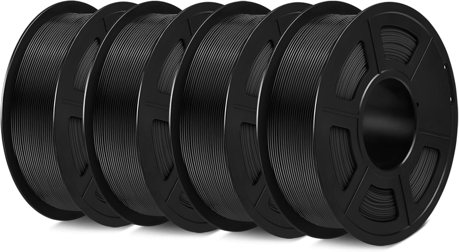 PETG Filament 1.75Mm,4Kg,2 Black+2 Black