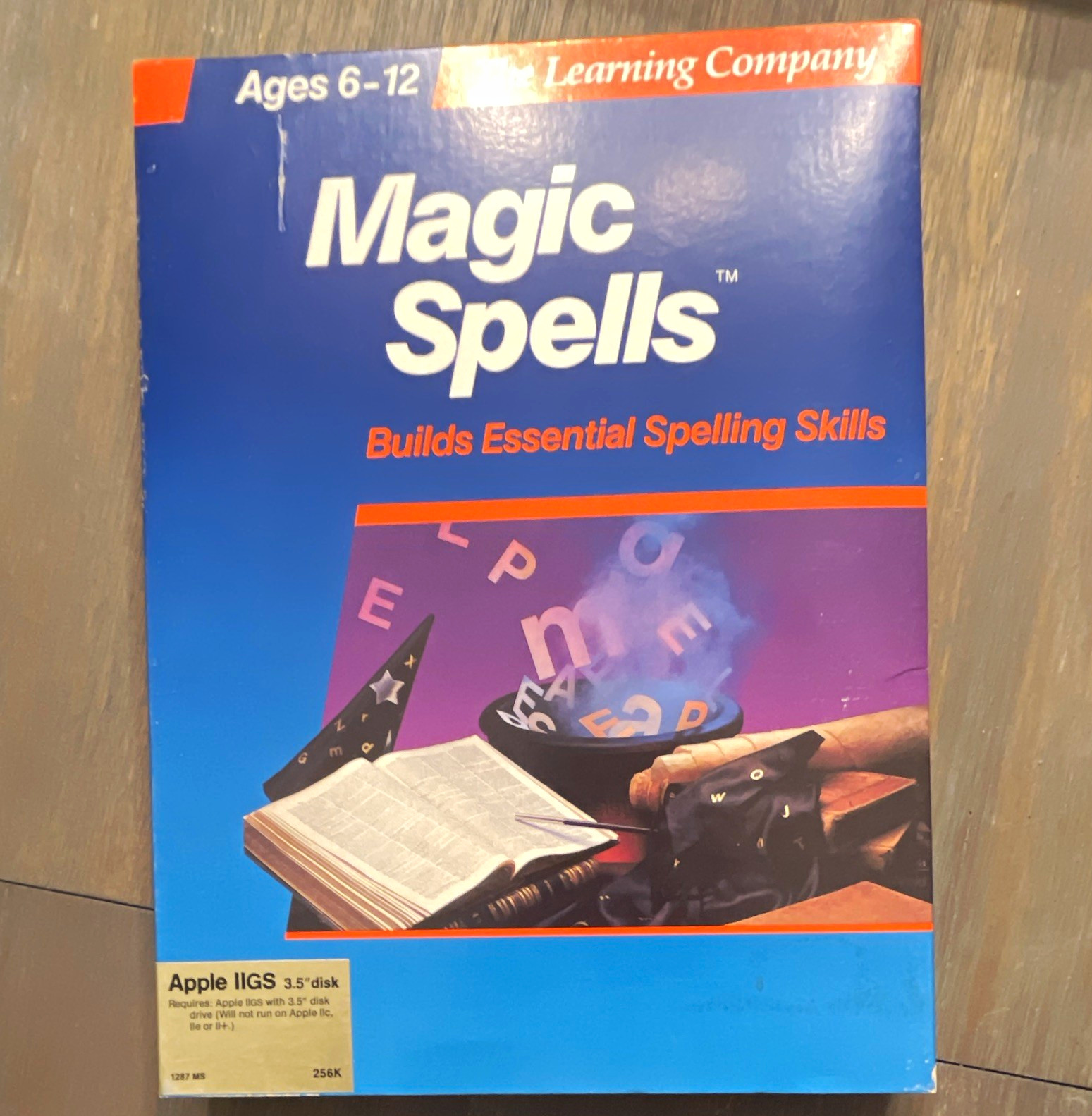 The Learning Company Magic Spells for Apple IIGS 3.5" vintage