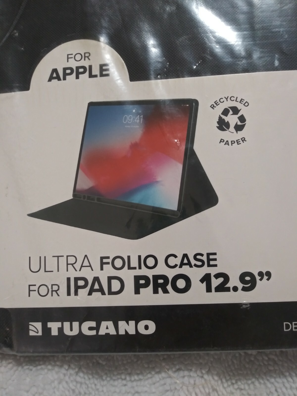 Tucano Milano Italy Ultra Folio Case For IPad Pro 12.9" Apple Black Convertible