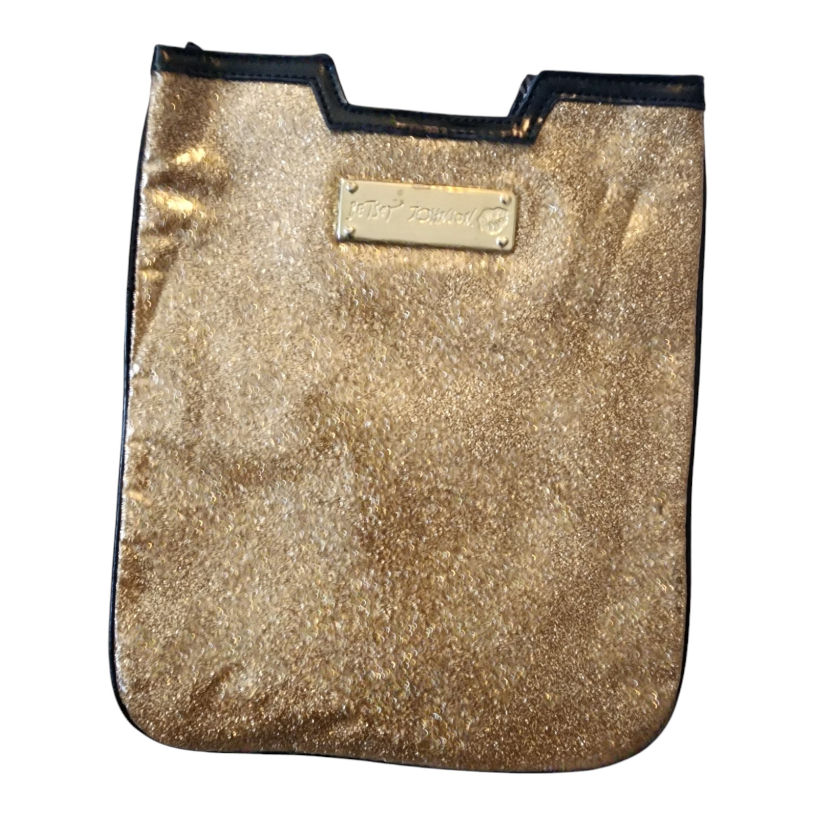 Betsey Johnson Sparkle Ereader Tablet Kindle Sleeve Gold Cover Case