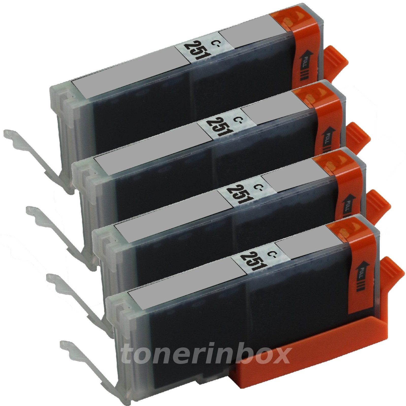 4pk CLI-251 CLI251XL Gray Ink For Canon Pixma iP8720 MG6320 MG6620 MG7120 MG7520
