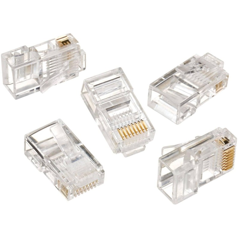 Ideal Electrical 85-346 8P8C Modular Plugs Connector, RJ-45 Connector for CAT5e,