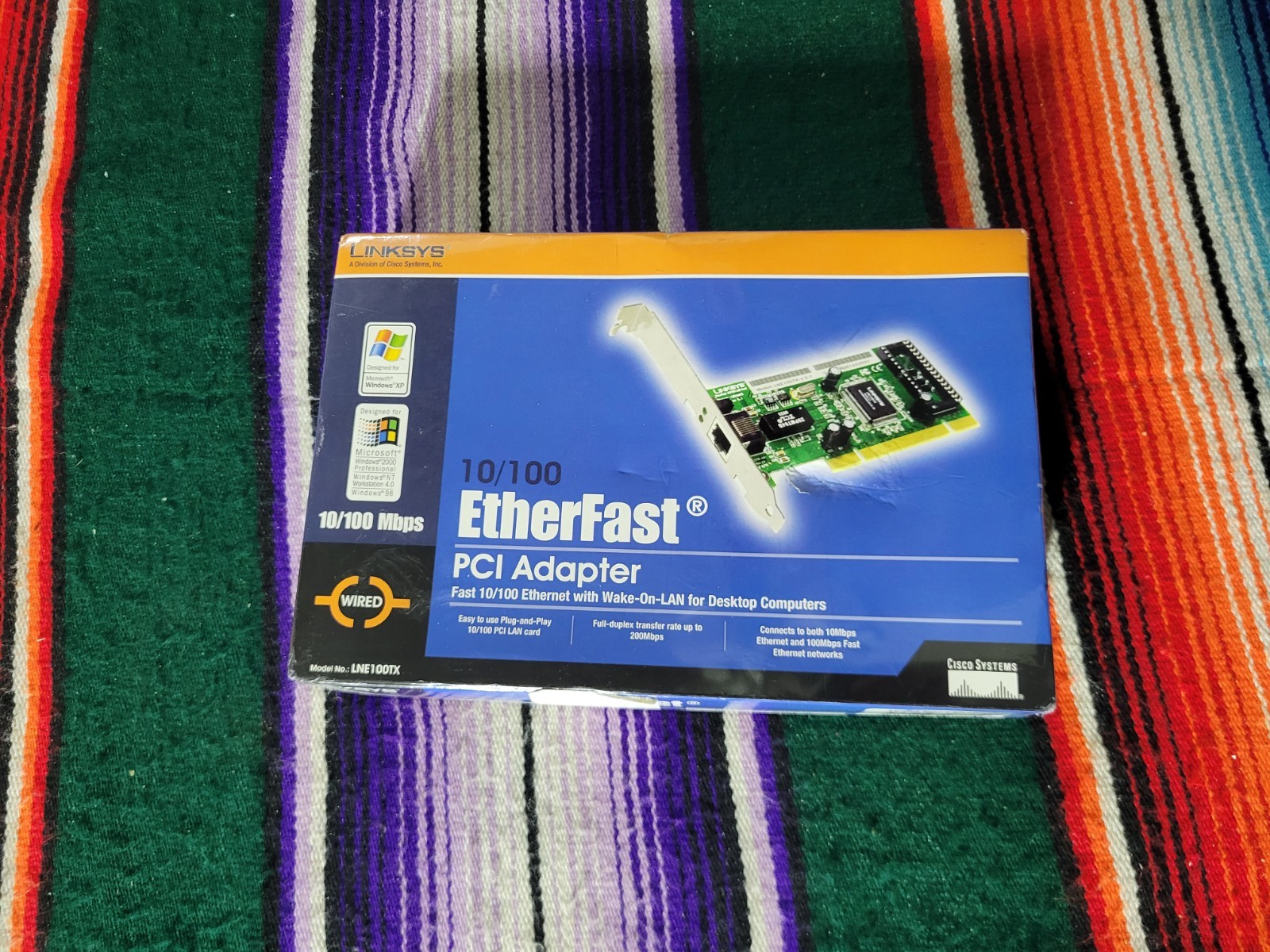 Linksys EtherFast 10/100 LAN Card PCI Adapter Model LNE100TX  Brand New Sealed