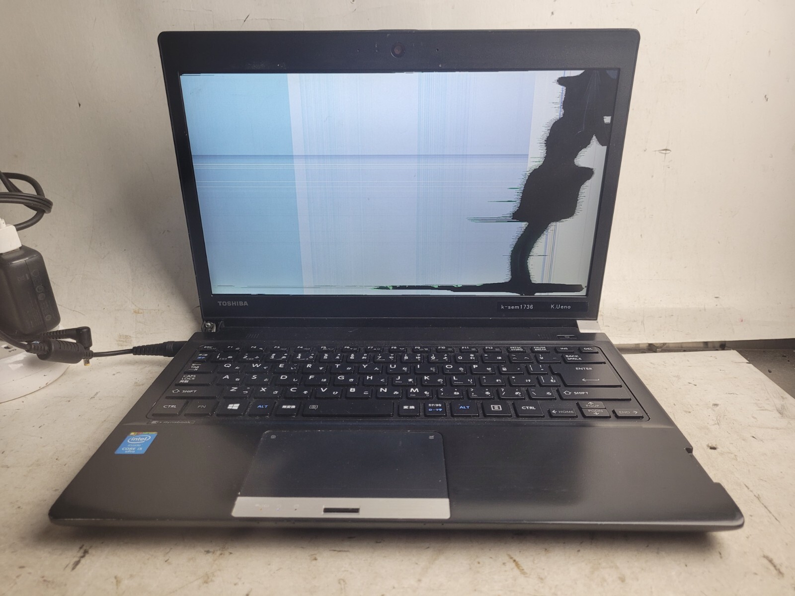 Toshiba Dynabook R734/K w/Core i5 4TH Gen, 4GB RAM, 13" Laptop for Parts #1949