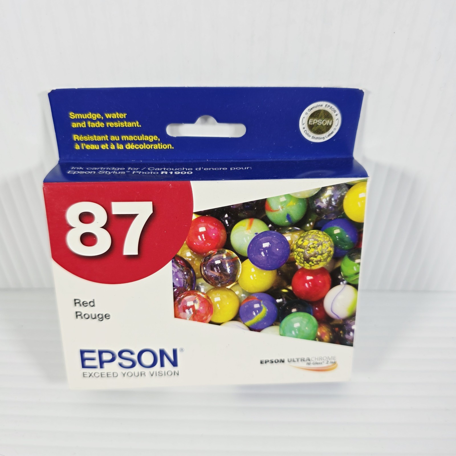 Epson 87 Red Ink Cartridge - New Unopened - Expired 2012