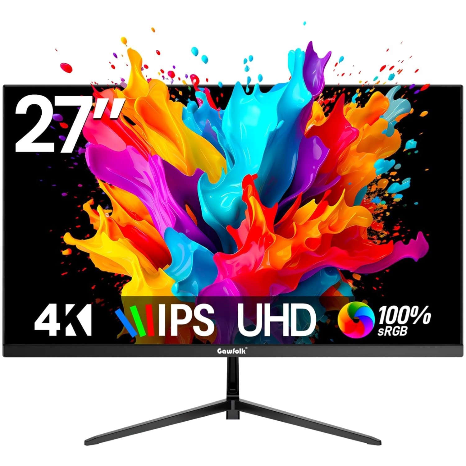 27 Inch UHD Monitor - IPS 4K Display, Freesync, Matte Finish