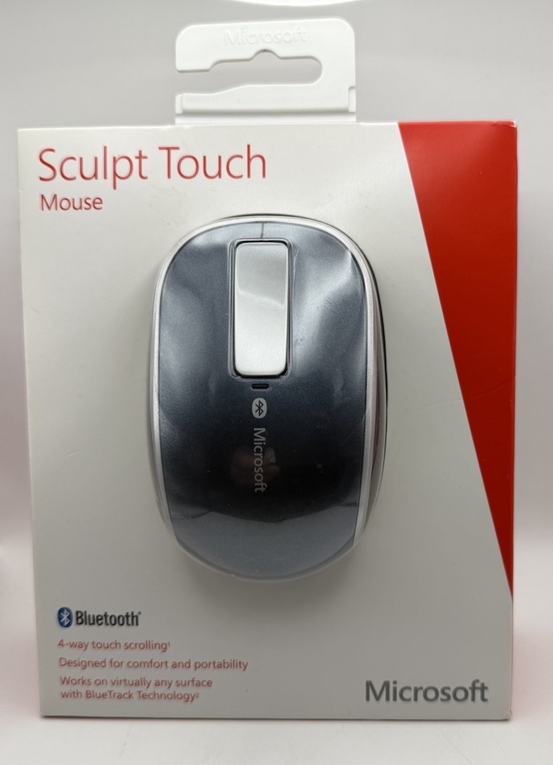 Microsoft Sculpt Touch Computer Mouse Bluetooth 1497 Wireless BlueTrack Sealed