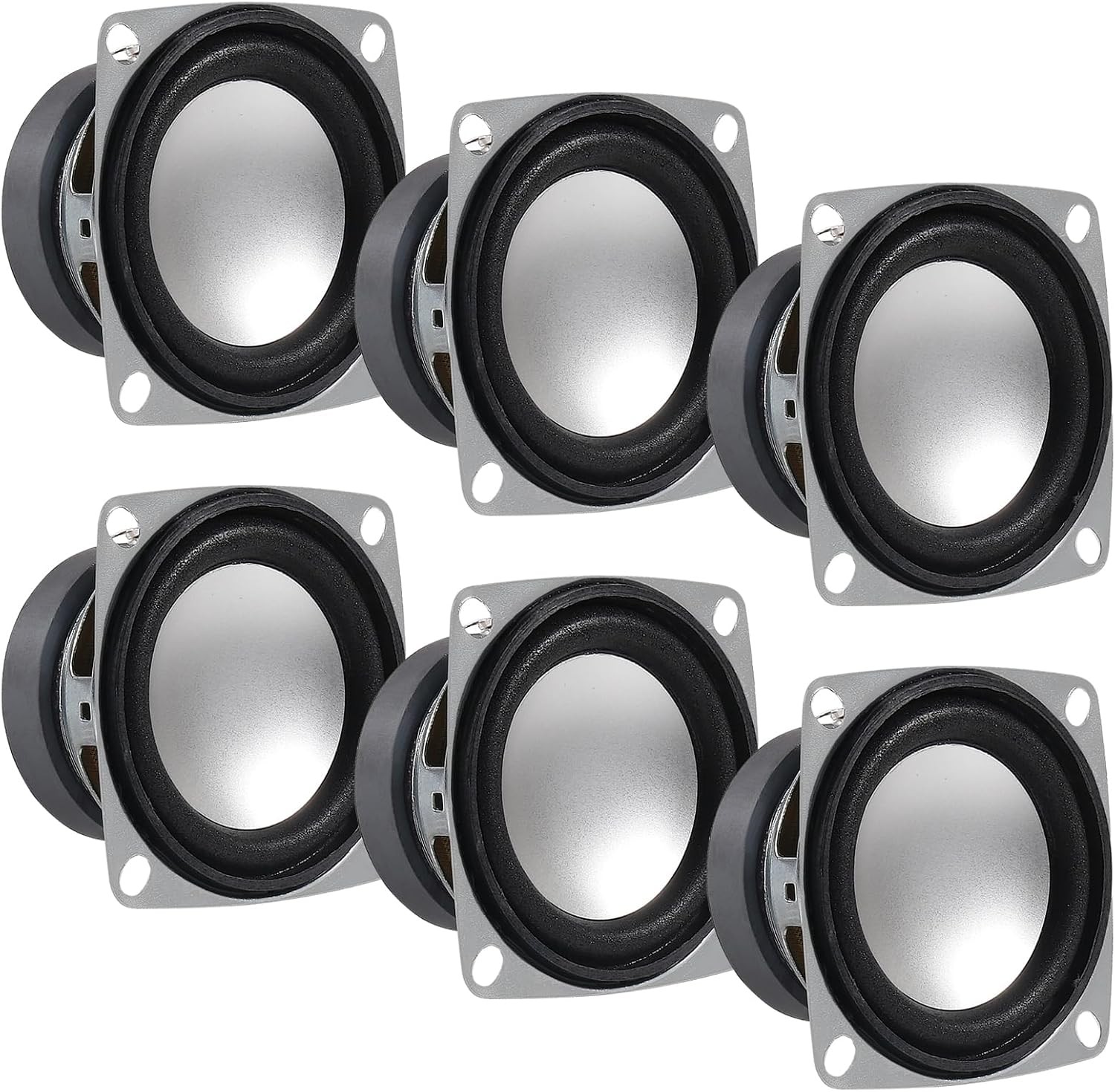 6Pcs 2" 4Ohm 3W Full Range Audio Speaker Stereo Woofer Loudspeaker
