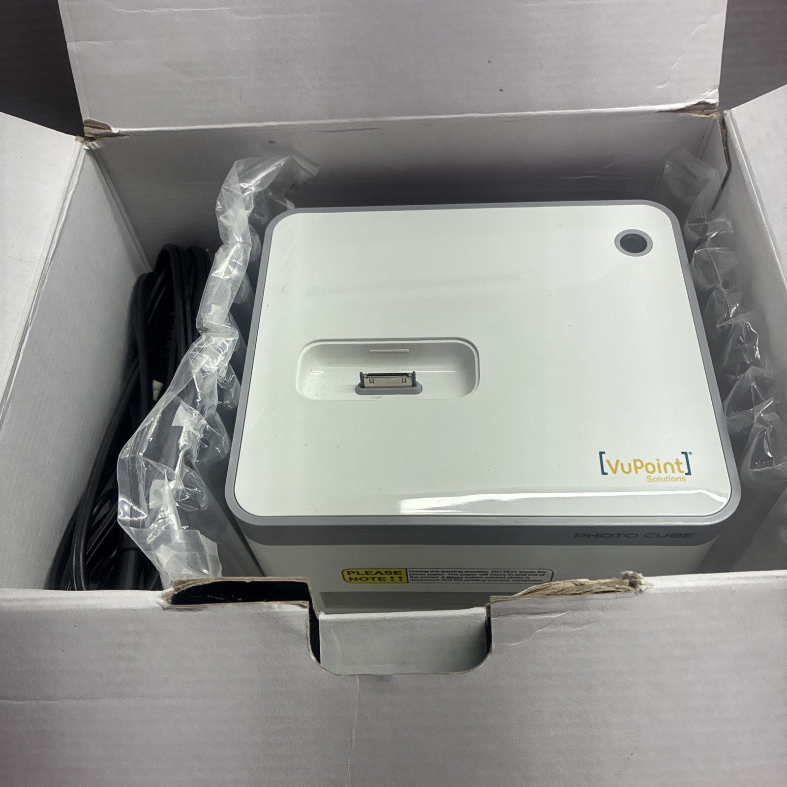 Vupoint Solutions Photo Cube Compact Printer IP-P10-VP iPod iPad iPhone