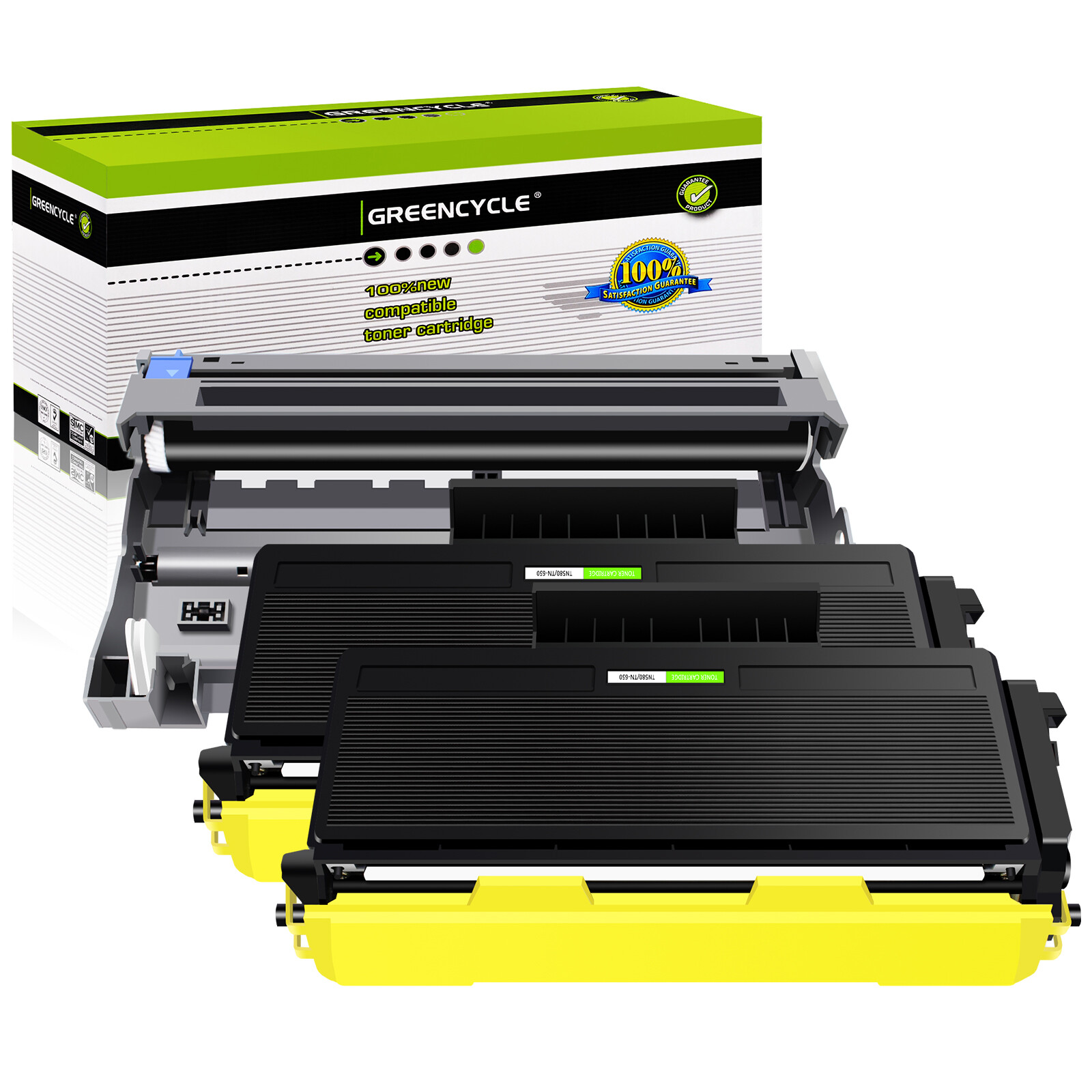 2x TN580 Toner +1x DR520 Drum For Brother MFC-8460N 8660DN 8670DN HL-5240 5250DN