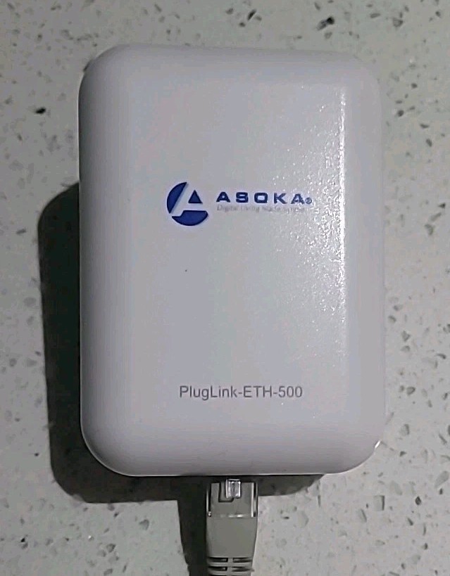 Asoka PlugLink-ETH-500 Model PL9671-A2 Powerline Ethernet Adapter