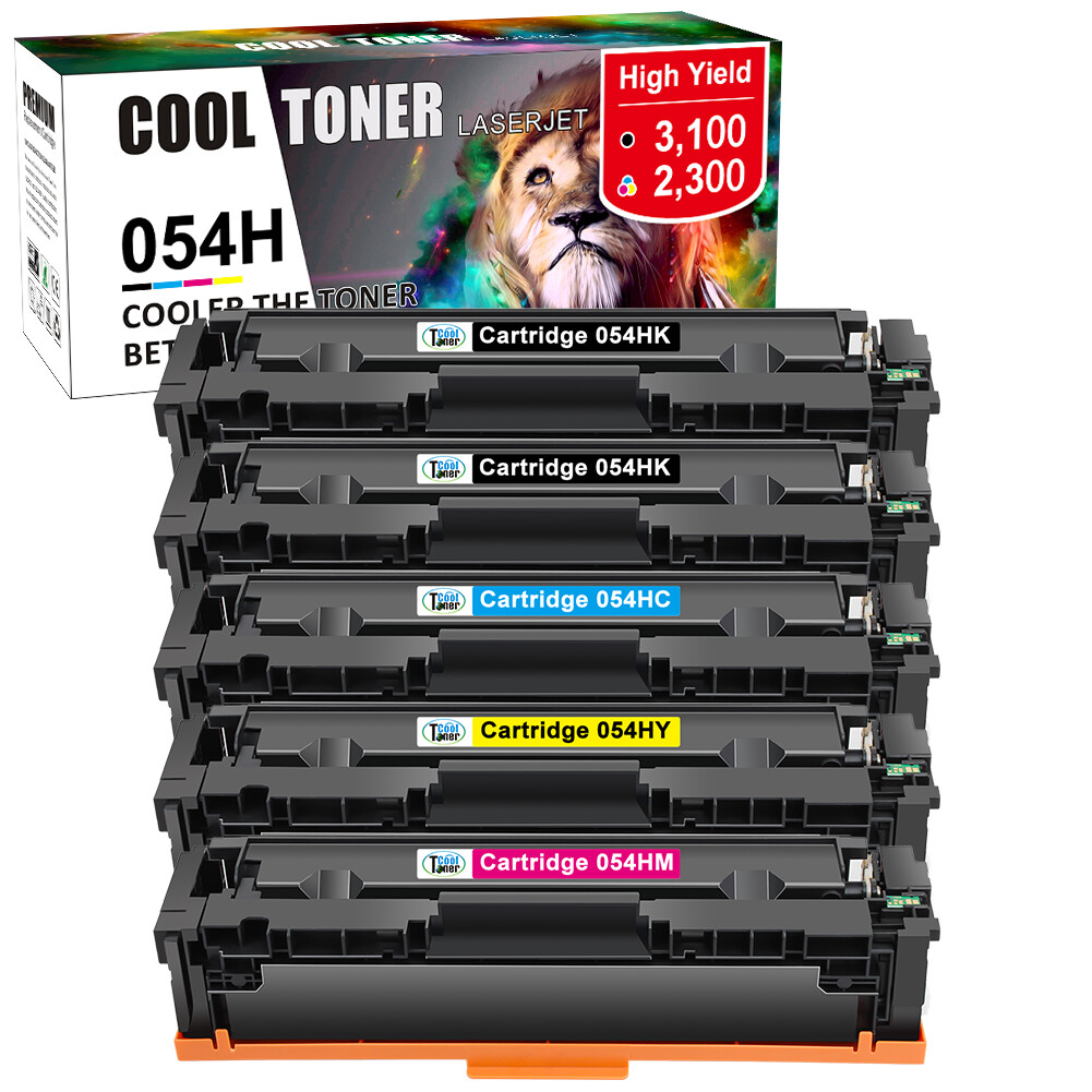 5 Compatible For Canon 054H XXL Toner Color ImageCLASS MF642cdw MF644cdw MF641cw