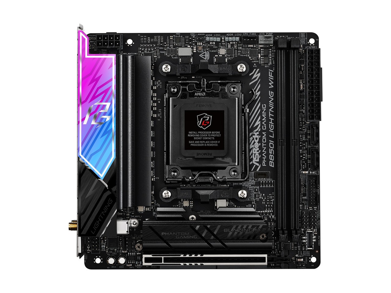 B850I Lightning WiFi AM5 AMD B850 Mini ITX Motherboard ASRock