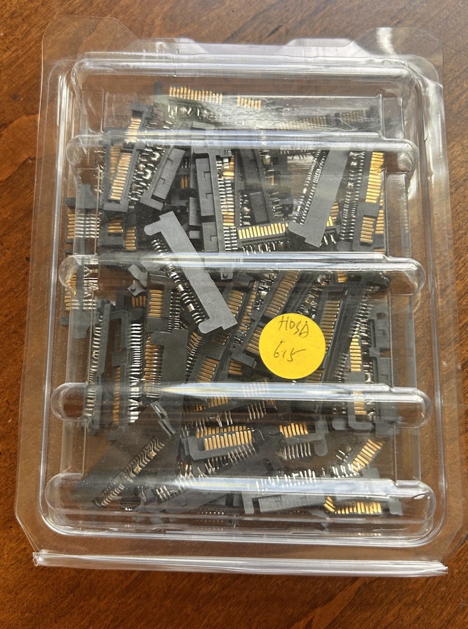 Lot of Bulk Supermicro SATA Hot-Swap Drive Connectors Pulled As-Is Parts