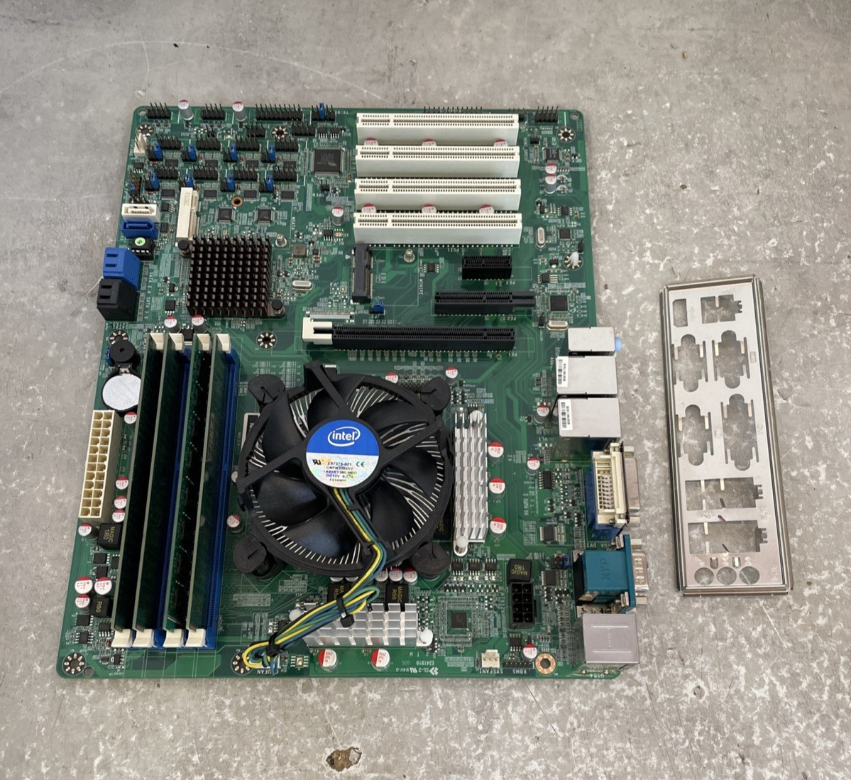 AMI NAF93-Q77 Industrial Motherboard with Intel i3-3220 - 8GB RAM - I/O Shield