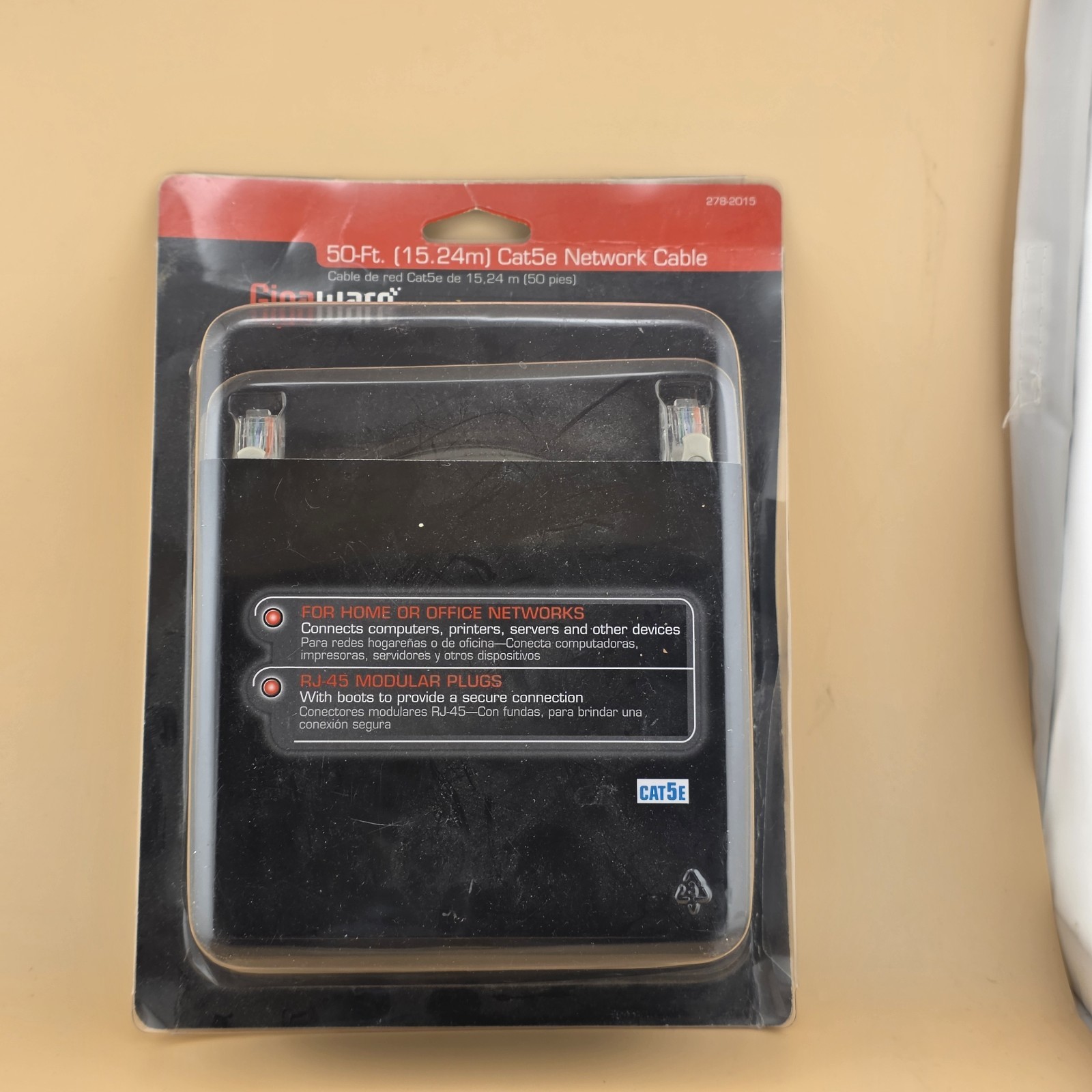 NEW - Radio Shack - Cat 5E 50 Foot or 15.2Meter - 5E RJ-45 8C Network Cable A-18