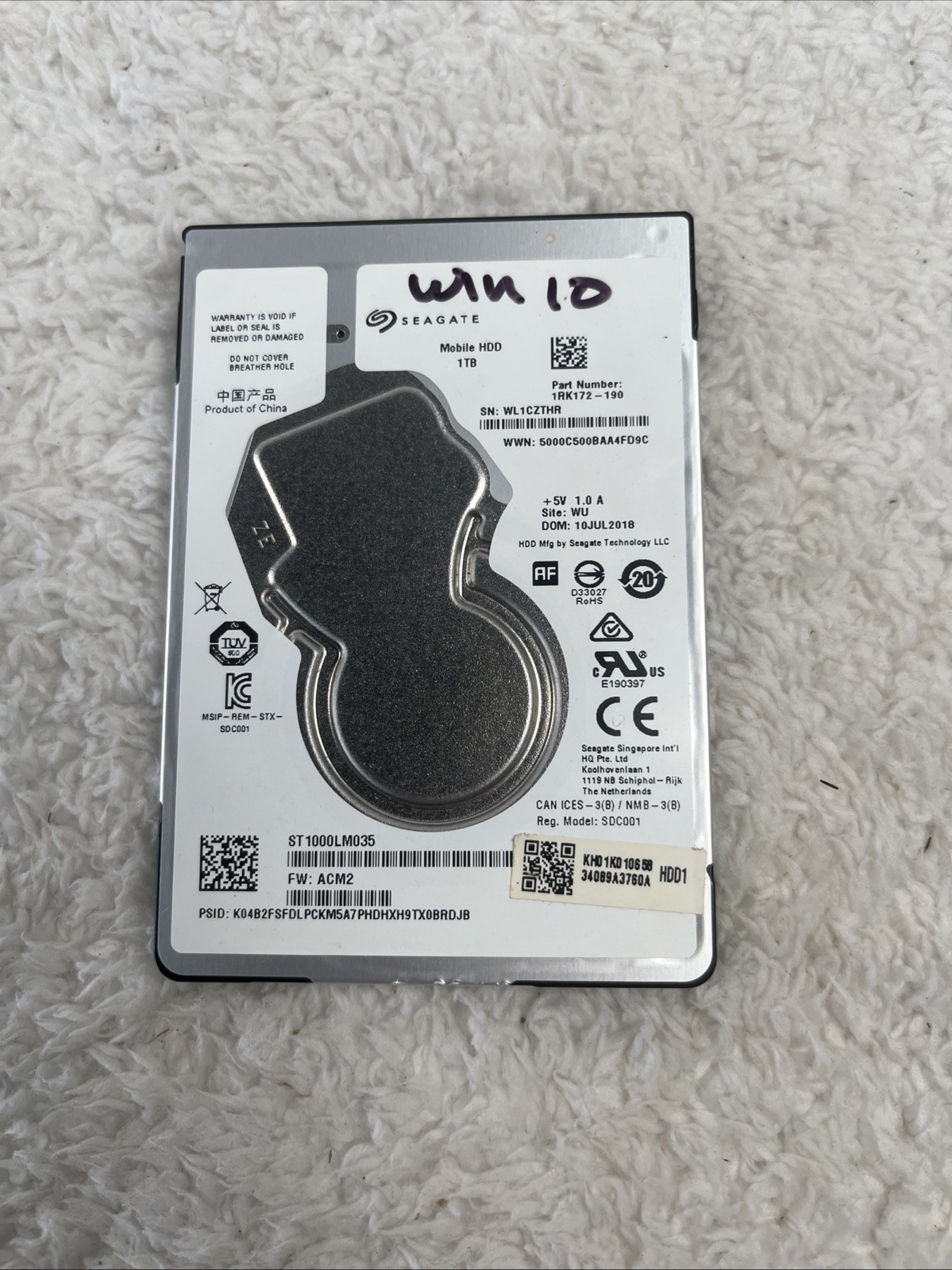 Seagate ST1000LM035 1TB 2.5″ SATA HDD