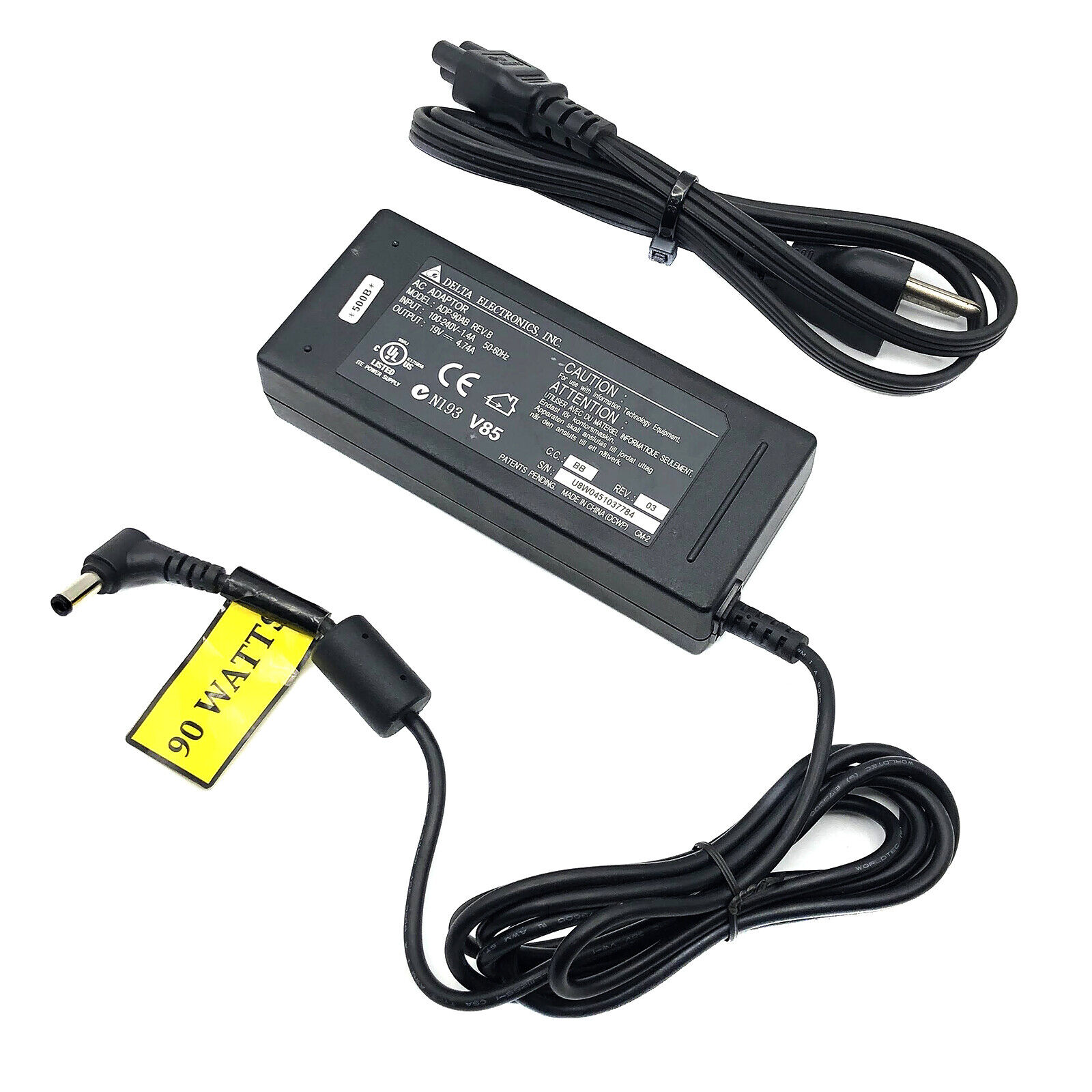 Original Delta 90W AC Adapter For Getac B300 B300X S400 Rugged Laptop Charger