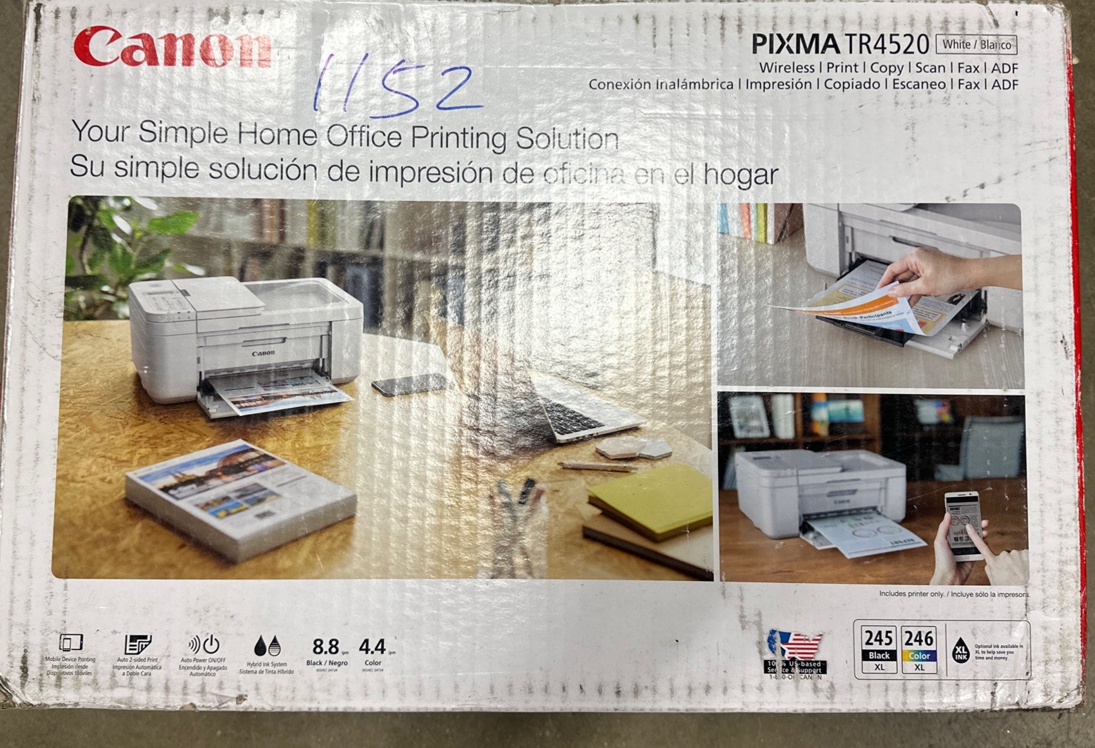 Canon - PIXMA TR4520 Wireless All-In-One Inkjet Printer - White