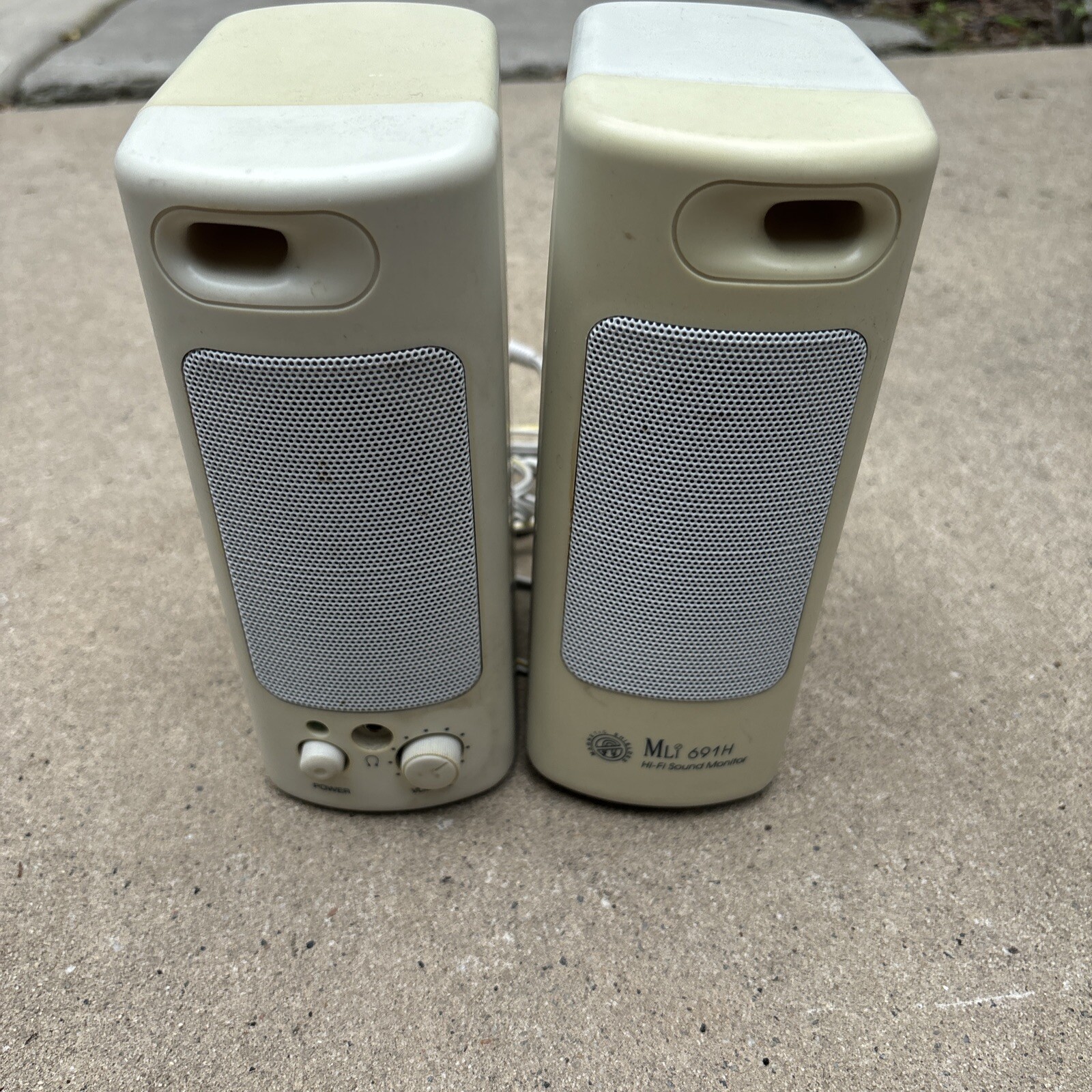 Midiland MLi 691H Hi-Fi Vintage Computer Speakers Only, No Power Cable