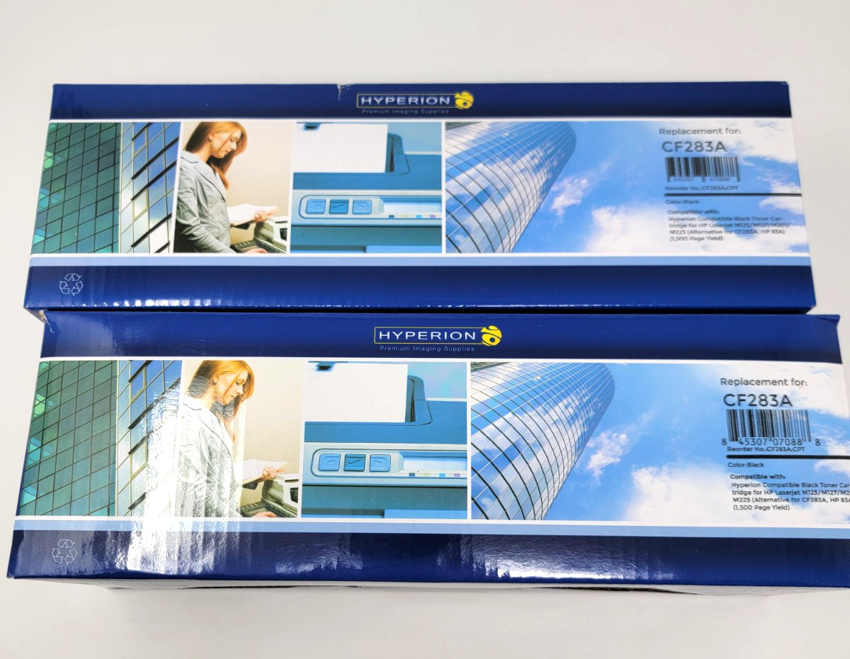 2PK Hyperion CF283A Toner Compatible HP 83A LaserJet Pro MFP M225dw M225rdn ....