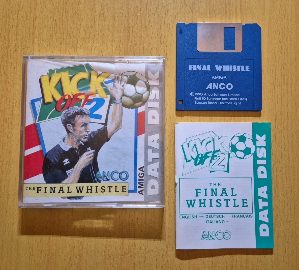 AMIGA Floppy Disk Game Software - KICK OFF 2 - The Final Whistle 