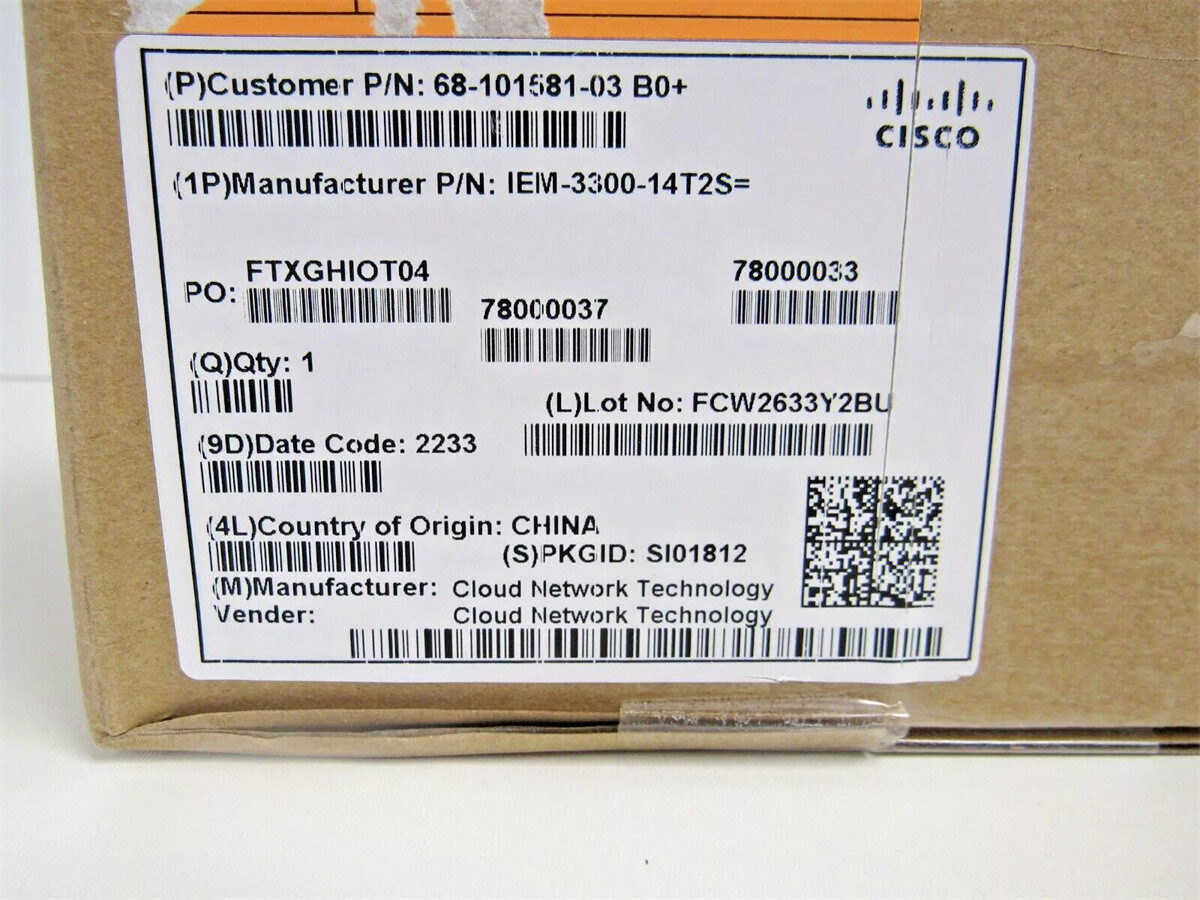 Cisco IEM-3300-14T2S Industrial Ethernet Switch New Sealed