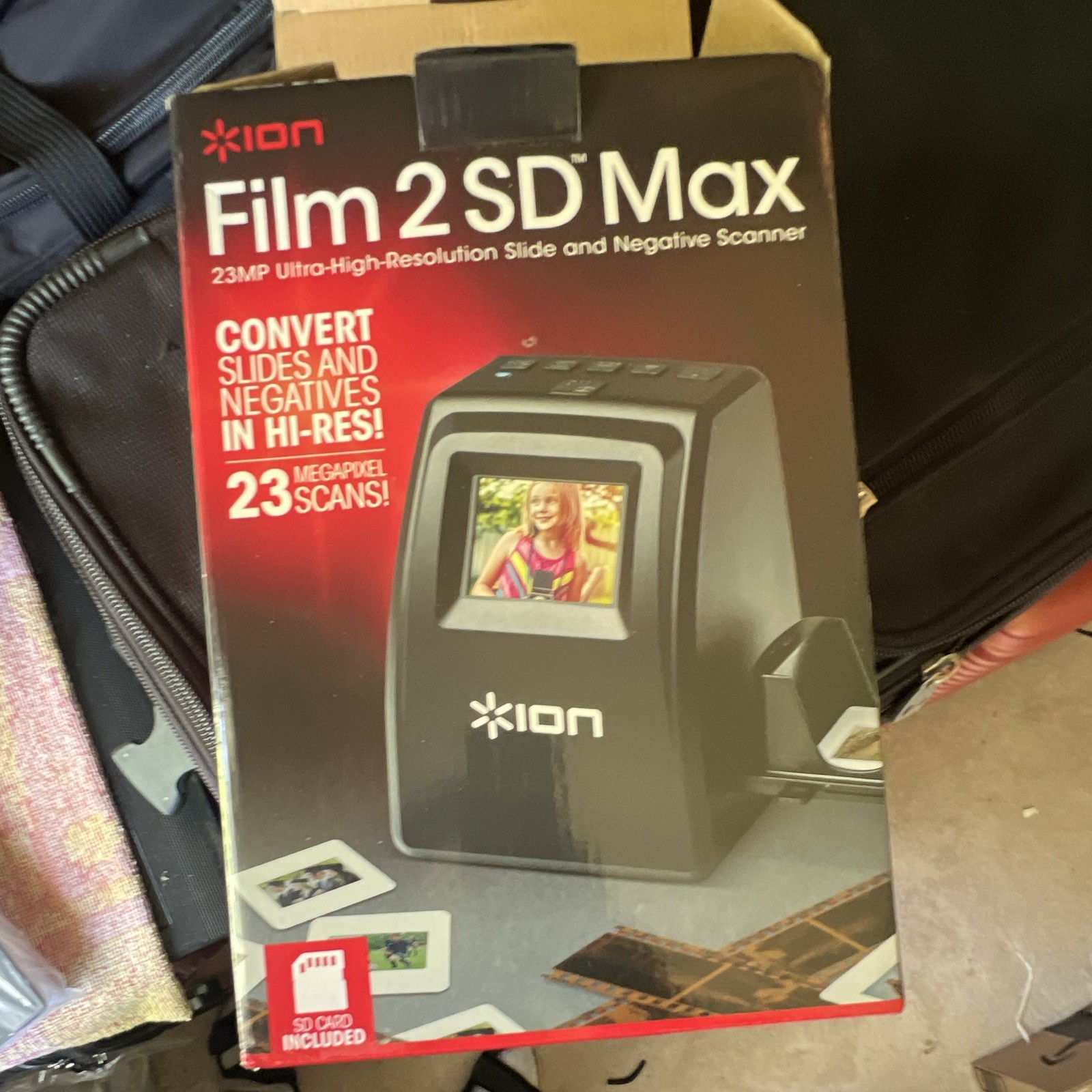 ION Film 2 SD Max Slide & Negative Scanner 23MP Portable CMOS SD Card 35mm