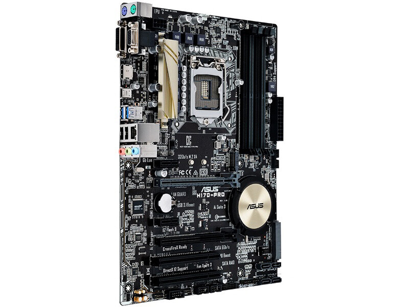 For ASUS H170-PRO motherboard H170 LGA1151 DDR4 64G VGA+DVI+HDMI ATX Tested ok