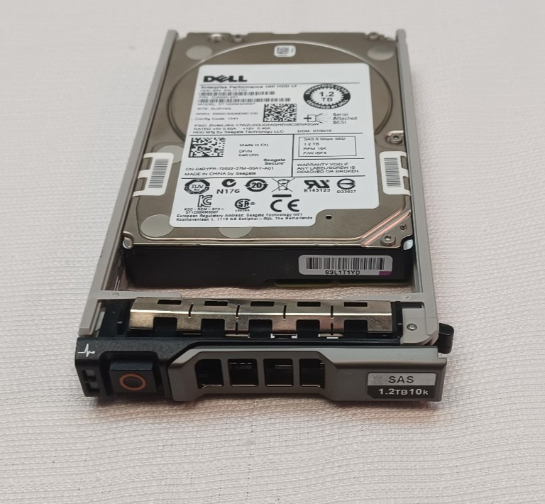Dell 1.2TB - 2.5in 6Gb/s SAS 10K Enterprise Class HDD w Dell Sled - P/N: 04RYFR