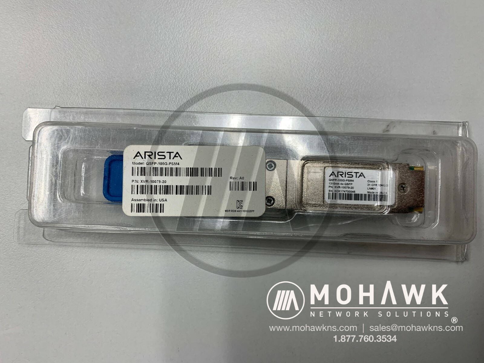 Arista 100GBASE-PSM4 QSFP28 1310nm 500m DOM MTP/MPO SMF Optical  QSFP-100G-PSM4