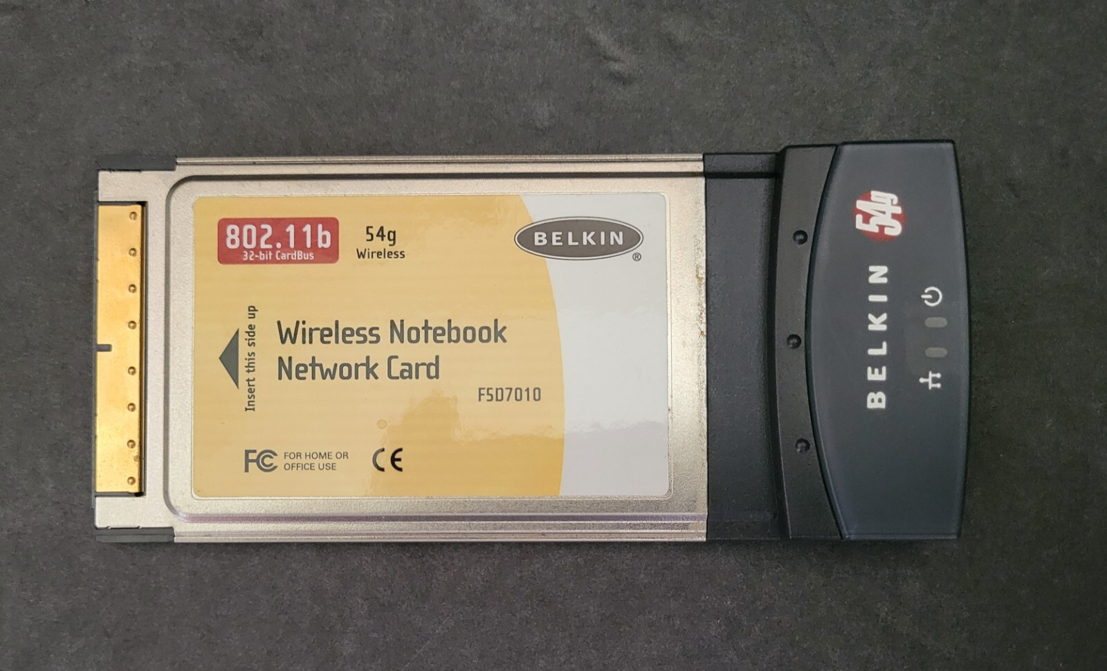 Belkin Wireless F507010 802.11b 54g Notebook Network Card. Nice