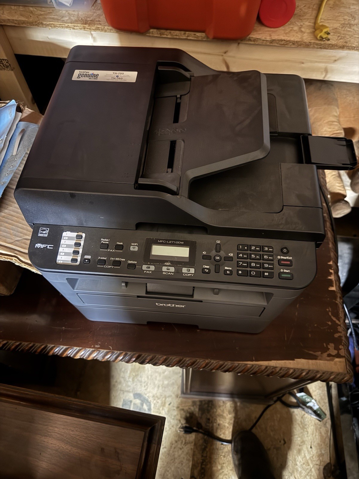 Genuine Brother MFCL2710DW Compact Wireless All-In-One Printer